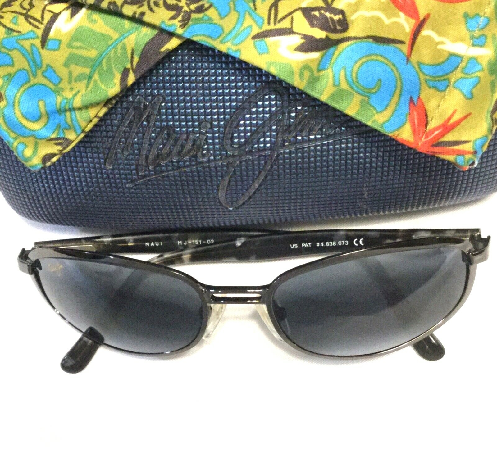 MAUI JIM RARE GULFSTREAM SUNGLASSES Gunmetal w/ G… - image 3