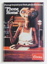 E.T. Phone Home FRIDGE MAGNET beer poster movie advertisement