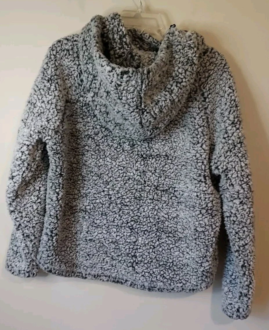 UNDERCOVER Maglione pullover con cappuccio sherpa Victorias Secret rosa donna taglia XS