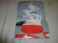 NEW THE LONE RANGER PAPER ART PARTY CENTERPIECE VINTAGE 1980 TEXAS HORSE SILVER 