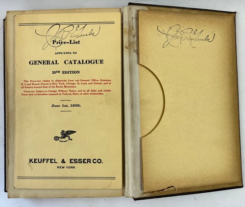 1936 Keuffel & Esser Hardcover Catalog Drafting Drawing w 1939 Pricelist - Picture 16 of 24