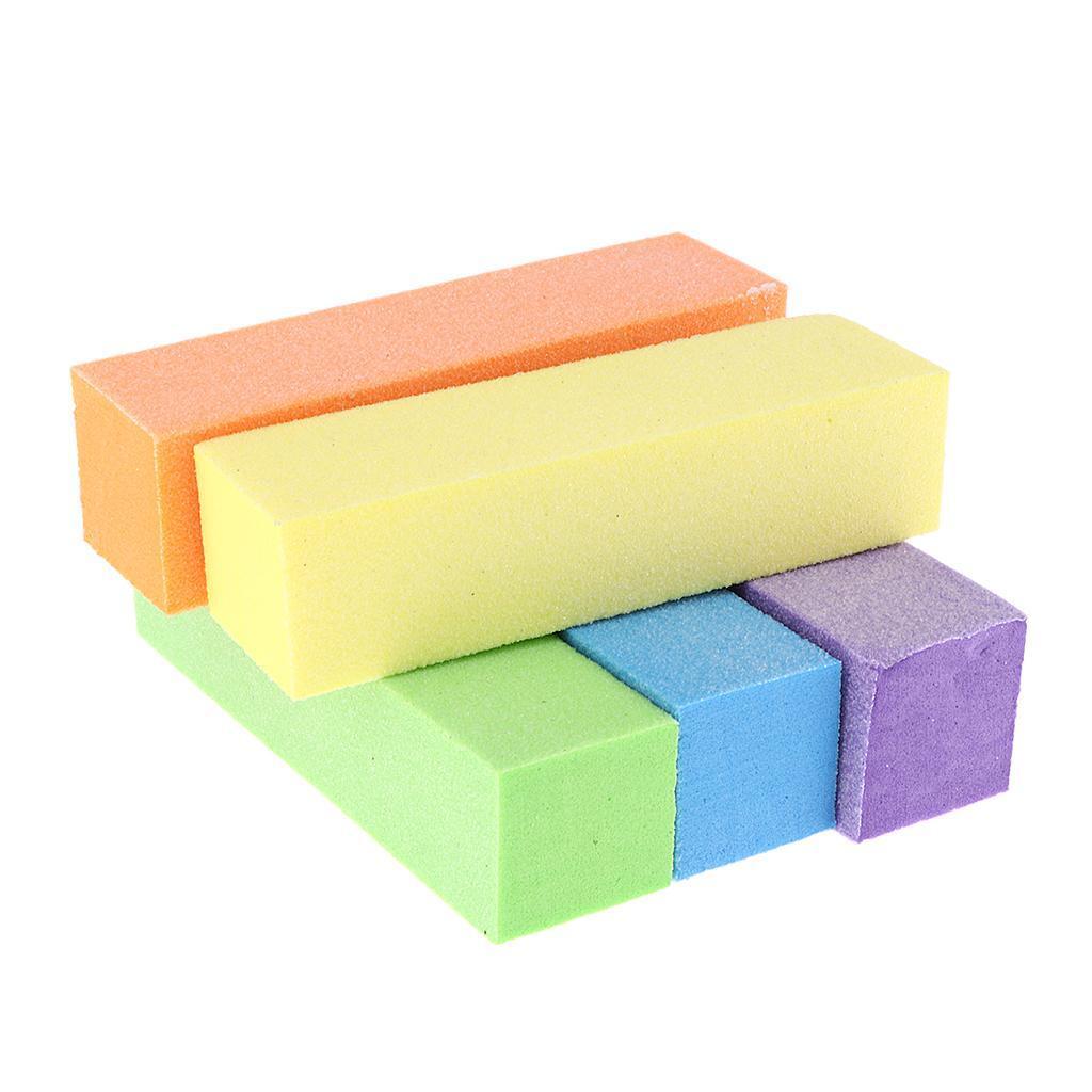 10Pcs Nail Sanding Buffing Sponges for Manicure & Smoothing-image