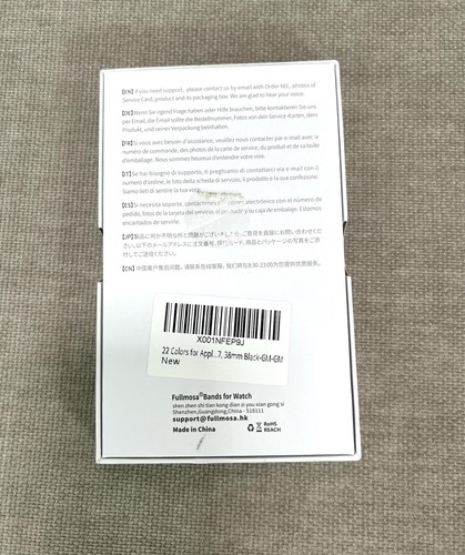 Cinturino Apple Smart Watch iWatch Fullmosa Nero Nuovo - Foto 8 di 8