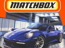 2024 Matchbox #60 Porsche 911 Targa 4 GENTIAN BLUE METALLIC | FSC