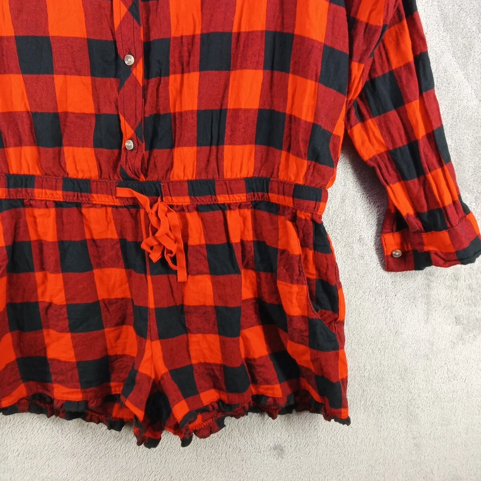 Camisa Mameluco Xhilaration Ropa de Dormir GRANDE (12-14) Franela Ligera Tejida 100% Algodón Foto 4 de 4