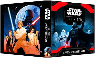 STAR WARS - UNLIMITED - SPARK OF REBELLION Custom 3-Ring Binder Card Game  Album | eBay
