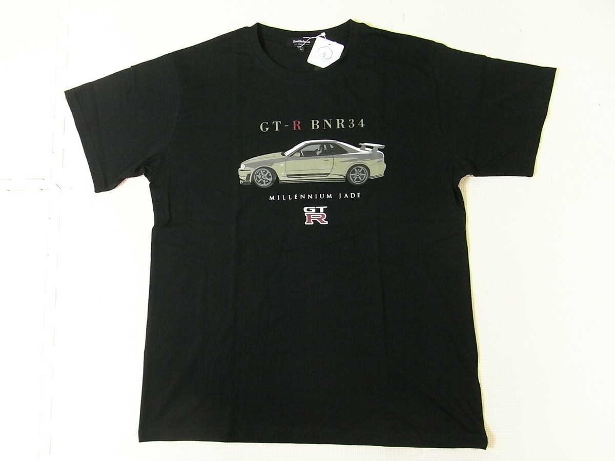GOODS] Nissan R34 Skyline GT-R T-shirts Japanese LL size black