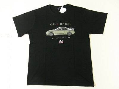 GOODS] Nissan R34 Skyline GT-R T-shirts Japanese LL size black 