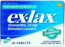 Ex-Lax Maximum Strength Stimulant Laxative Pills, 24 Count