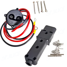 MAC-M1409-80 Golf Cart 2-Pin 48V MAC Charger Plug with JR1-H6181-02-00 Powerwise