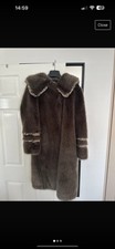 Shrimps Faux Fur Brown Coat New With Tags Size 10