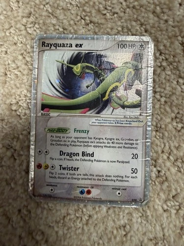 Pokémon Rayquaza EX 039 Nintendo Promo Holo 100 HP English 2006 Heavy Play