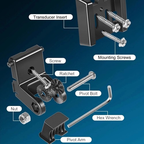 7400931 Hardware Mounting Kit for Humminbird Transducer Bracket Support System - Foto 14 di 17