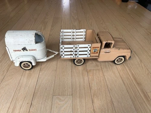 Tonka Farms Truck And Horse Trailer