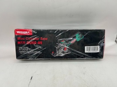 HYCHIKA 6.2A 750W Electric Mini Circular Saw – 4-1/2 Inch Blade, 3 Blades Included, Cuts Wood/Metal/Plastic