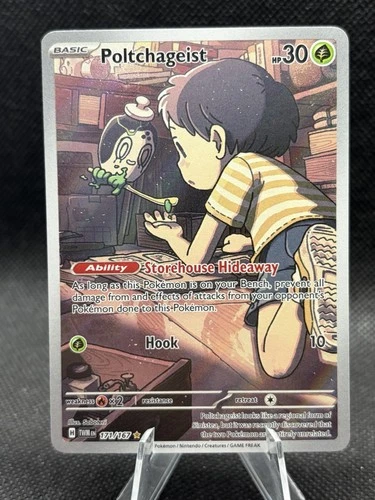 Poltchageist 171/167 Pokemon Twilight Masquerade Illustration Rare Holo NM
