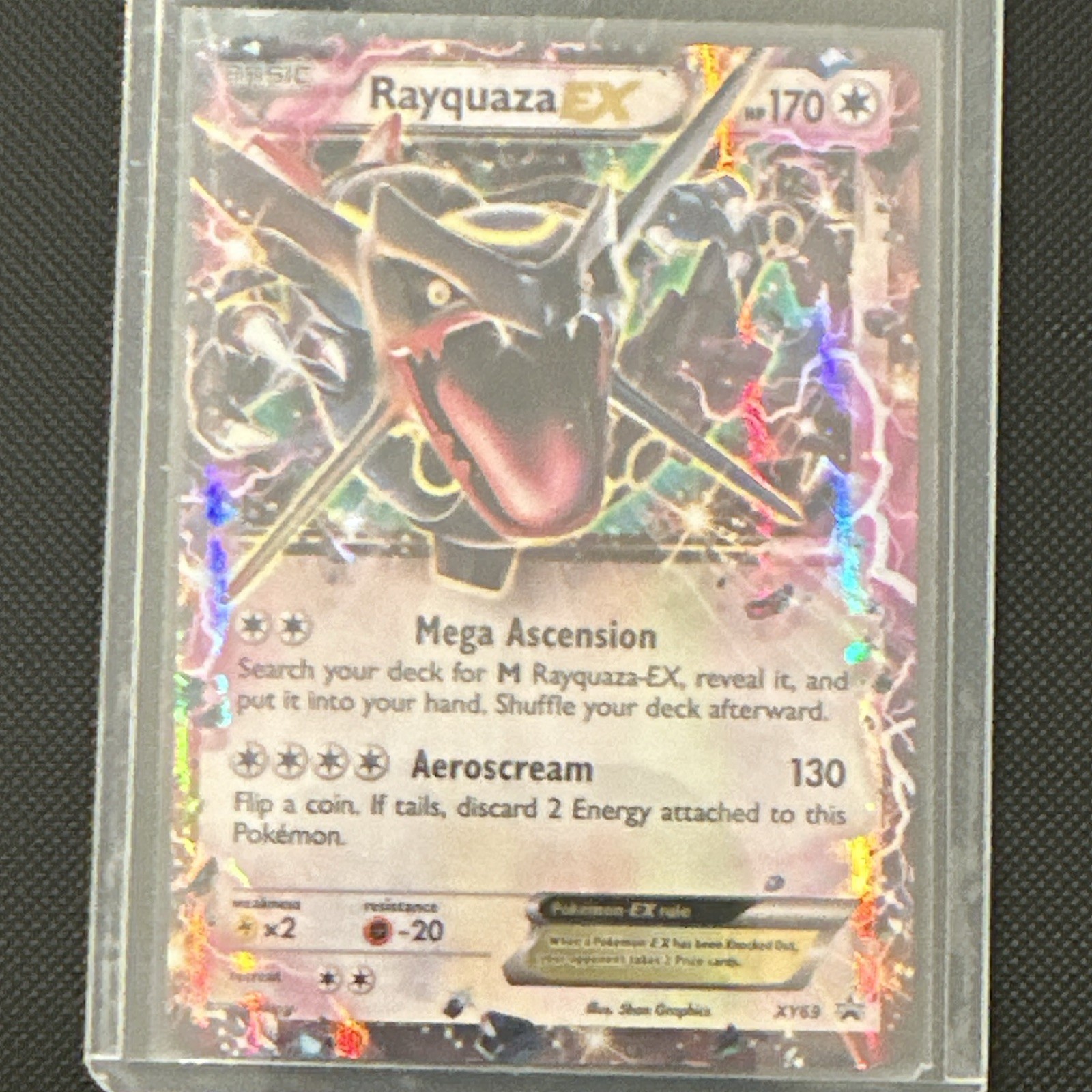 Pokémon Rayquaza EX XY69 Holo Promo Card, XY Black Star Promos, English