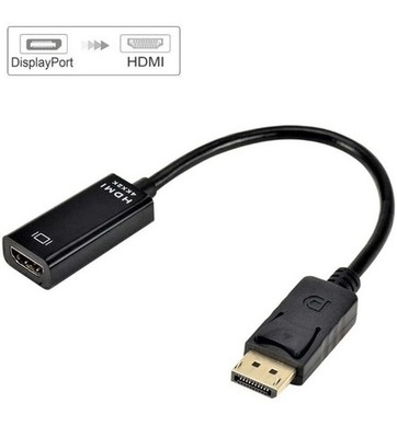 DP to HDMI adapter cable DP to HDMI DisplayPort male to HDMI female 4K