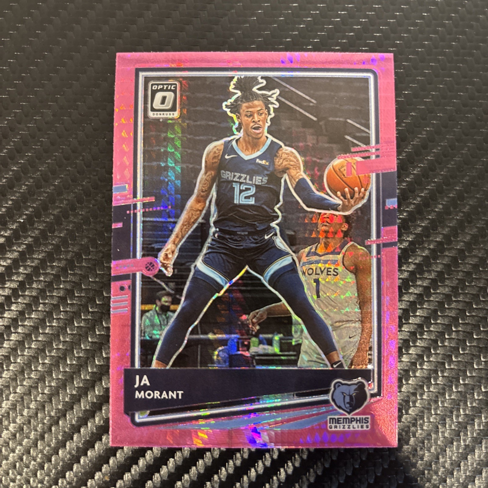 2020-21 Panini Donruss Optic - Ja Morant #117 Pink Hyper Prizm
