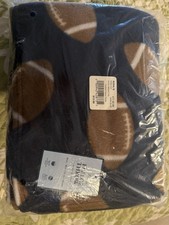 Home Classics 46” x 56” Fleece Throw - Navy Blue Footballs