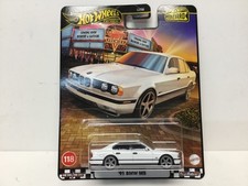 2025 HOT WHEELS PREMIUM - BOULEVARD #118 ‘91 BMW M5 , WHITE ☁️