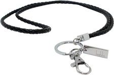 boshiho Office Lanyard, PU Leather Necklace Lanyard with Strong Clip Black