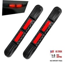 Car Bumper Anti-Collision Strip, Reflective Foldable Bumper Safety 2 PCS Red