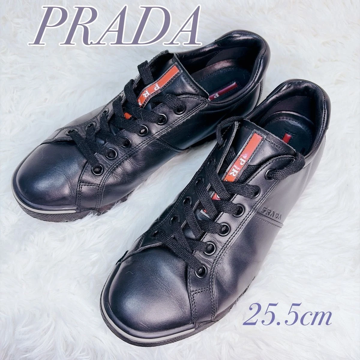 PRADA Leather Upper Red Casual Shoes for Men for sale | eBay