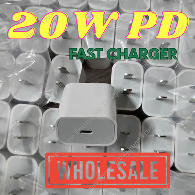 USB C Fast Charger Cube 20W PD Adapter Lot For iPhone16 17 16e 15 14 13 12 11 XR
