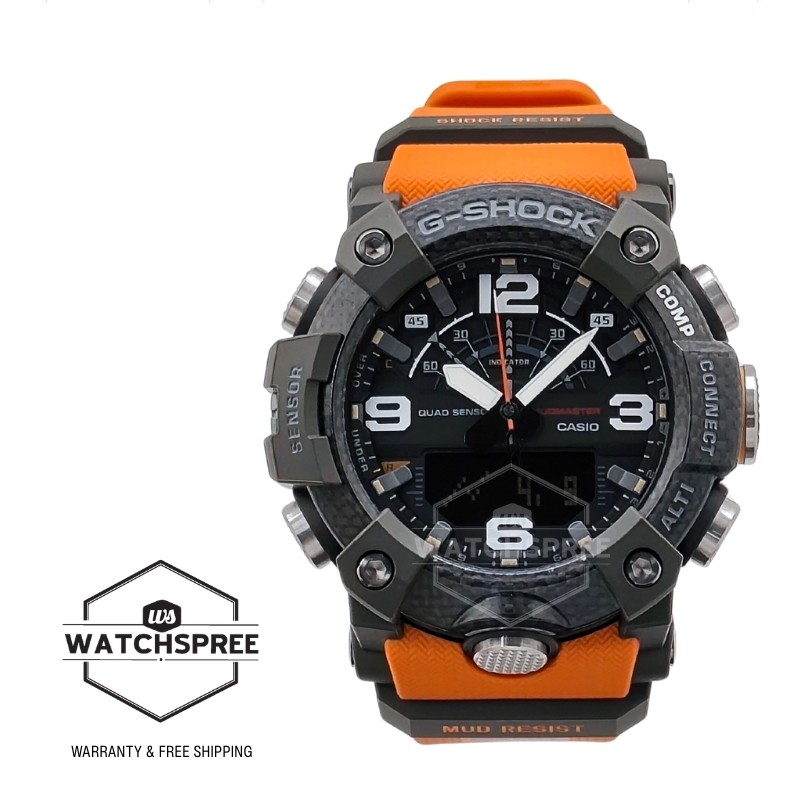Casio G-Shock Mudmaster Bluetooth Bio-Based Orange Resin Band