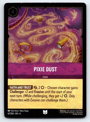 Lorcana Pixie Dust Azurite Sea 6 UNCOMMON COLD FOIL 67/204 NM
