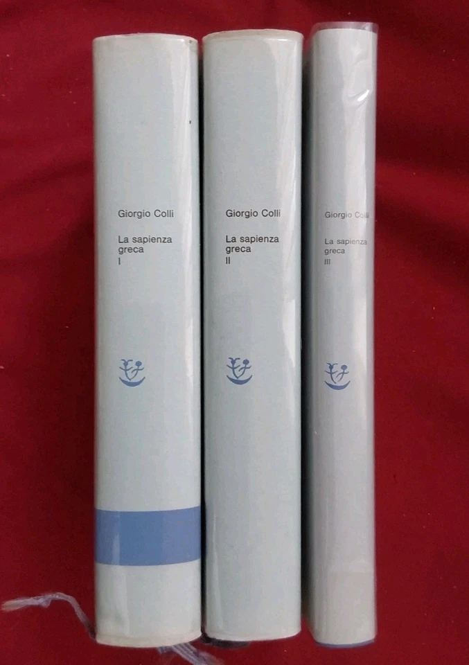 Colli La sapienza greca- 3 voll. Adelphi Eccellenti Seconda Edizione - Immagine 3 di 4