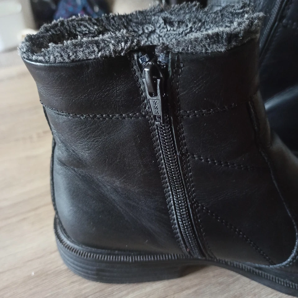 Herren Stiefeletten Schwarz Leder 41 Hush Puppies - Bild 3 von 4