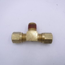 Parker 3/8" Tube OD Brass Compression Tee Fitting VS272NTA-6-6