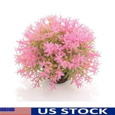Aquarium Flower Ball Plant Decoration Non-Toxic Resin Freshwater Saltwater Use