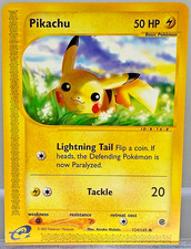 Pokemon Pikachu 124/165 Expedition Base Set Non-Holo Rare e-Reader WOTC LP on eBay
