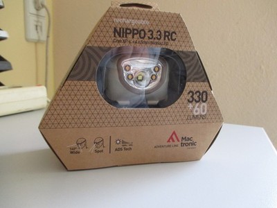 NIPPO 3.3 RC, AHL 0014, Stirnlampe, 330+60lm, Cree XP-L Nichia LED, mit Accu Li