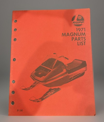 #ad #ad 1971 RUPP SNOWMOBILE MAGNUM PARTS LIST MANUAL 21 PAGES $24.99