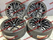 22x9.5 22x10.5 Bmw X5m X6m Black Machine Wheels Tires X7 F95 G05 5x112 F96 G06
