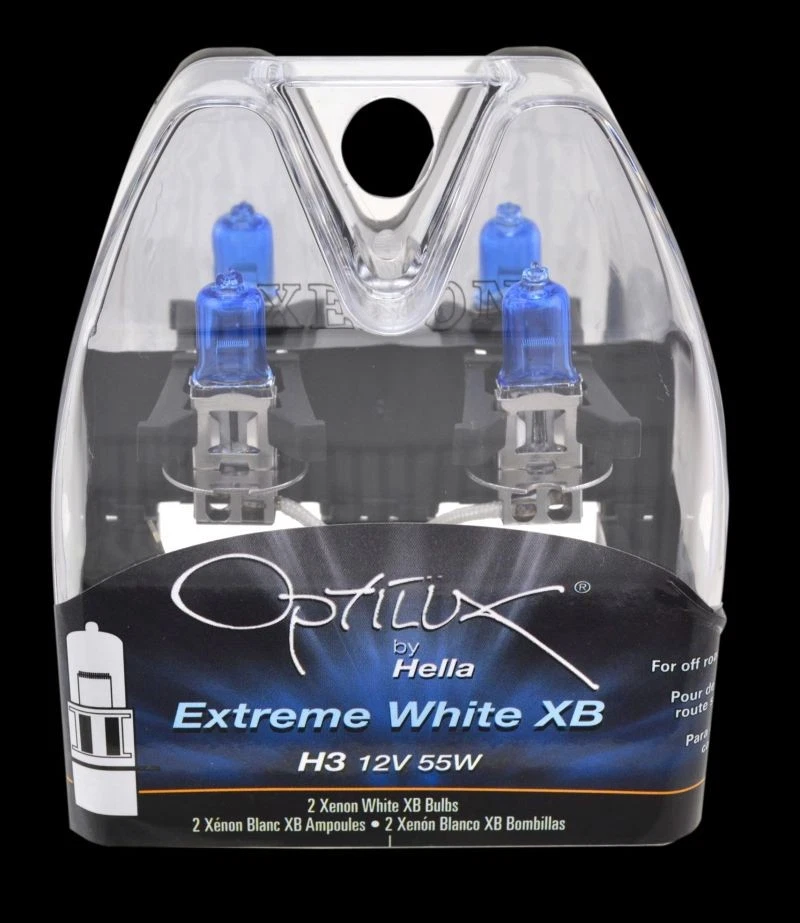 Hella H3 12V 55W Xen White XB Bulb Pair * Fits Mercedes-Benz & BMW Models — 第 2/4 张图片