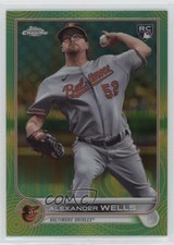 2022 Chrome Sonic Green & Yellow Pulse Refractor 83/99 Alex Wells Alexander k2j