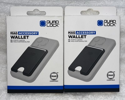 QUAD LOCK MAG ACCESSORY WALLET QMA-WLT 9348943051637 New 2 Pack Bundle