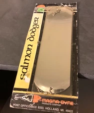 Vintage Magna Dyne Trolling Salmon DODGER  8 3/4" Silver  & Glow