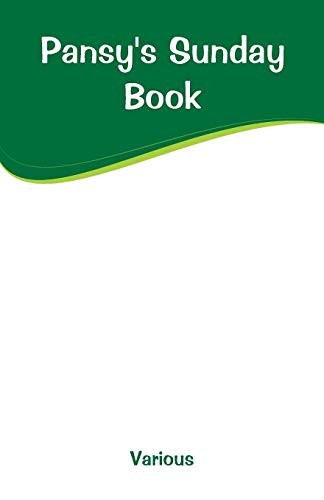 Pansy's Sunday Book by Various,  New 9789353294199 Fast Free Shipping<-