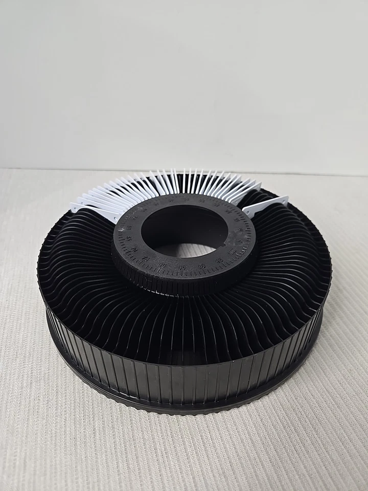 Bandeja deslizante giratoria vintage Hanimex sin derrames para 100 diapositivas de 2"x 2" 32 diapositivas Inc Foto 2 de 4