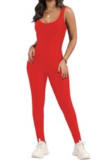 Womens Spandex Tank Unitard Dance Bodysuits Workout Jumpsuit