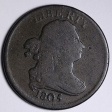 1805 Draped Bust Half Cent FINE+/VF E100 STUPC
