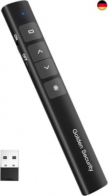 Golden Security Presenter, Powerpoint Fernbedienung 2.4 GHz Wireless Pointer