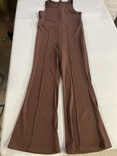 Girls SHEIN One Piece Pant Romper Brown Size 9 Pre Owned