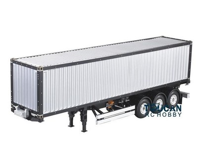 Used TOUCANRC 40ft 1/14 RC Container Chassis 3Axle Semi Tractor Trailer KIT